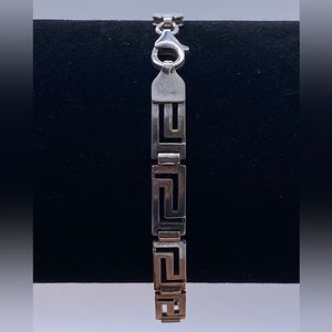 Sterling Silver 7” link Bracelet Lobster Claw Clasp